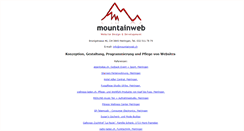 Desktop Screenshot of mountainweb.ch
